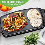 GreenLife 3-in-1 Breakfast Maker Station， Healthy Ceramic Nonstick Dual Griddles for Eggs Meat and Pancakes， 2 Slice Toast Drawer， Easy-to-use Timer， Turquoise - Image 5
